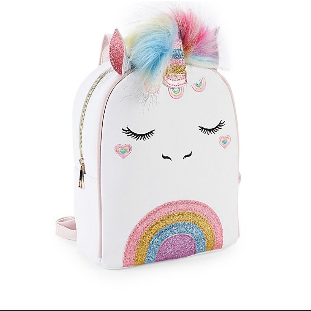 Under One Sky Unicorn Pom Pom Backpack
